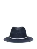 Borsalino Argentina crochet-texture hat - Blue