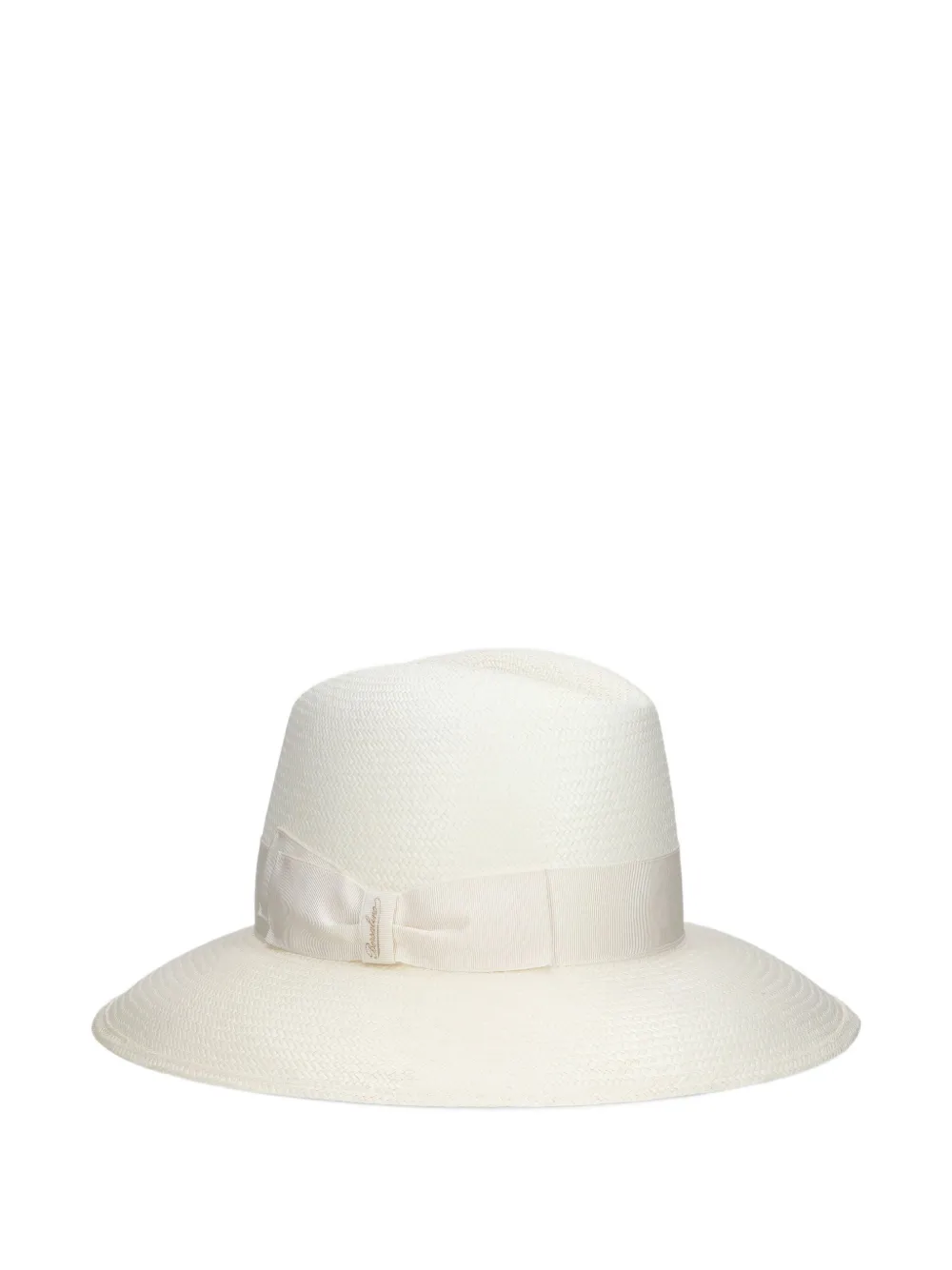 Borsalino Claudette Panama hoed met brede rand Beige