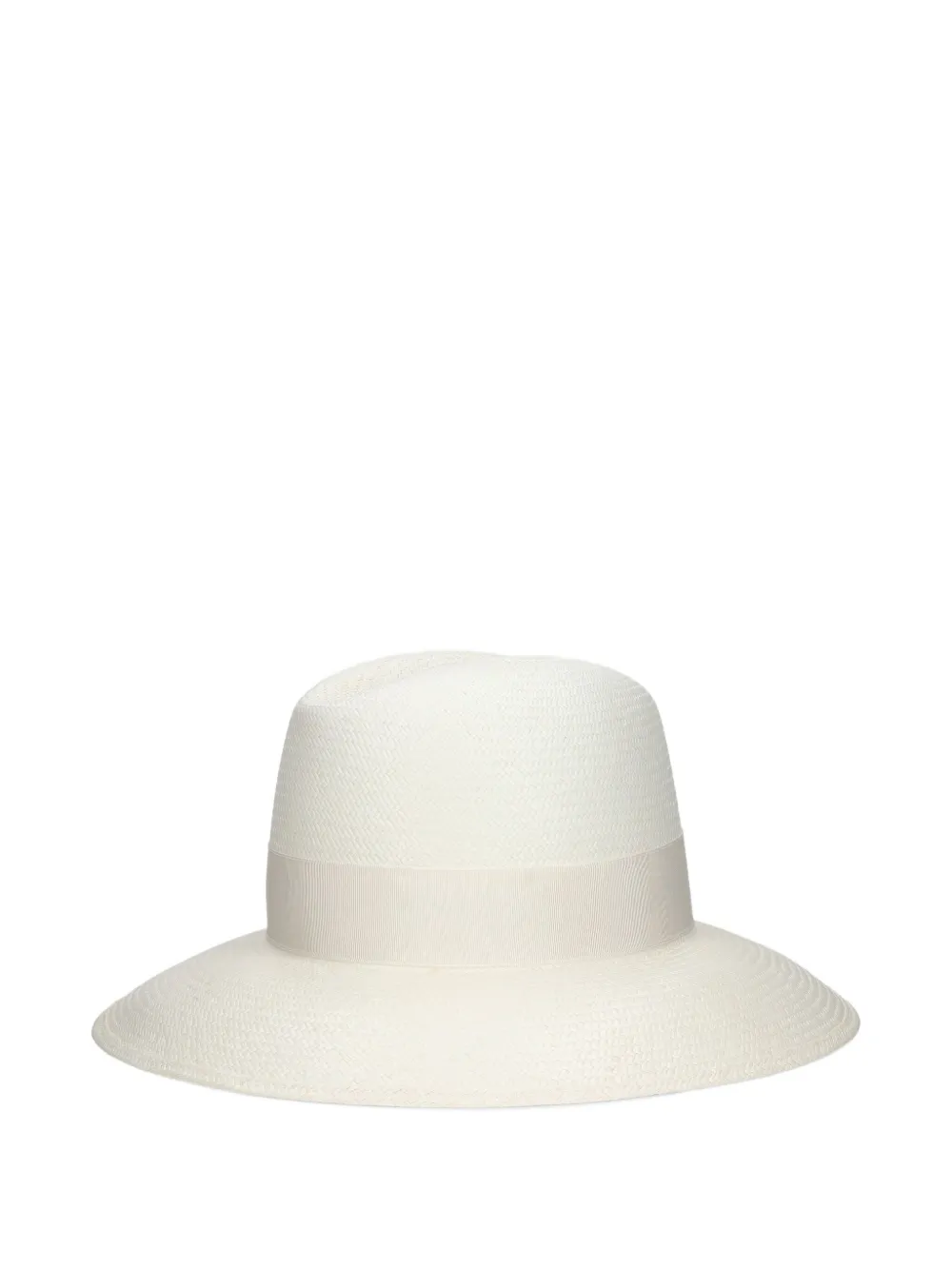 Borsalino Claudette Panama hoed met brede rand Beige
