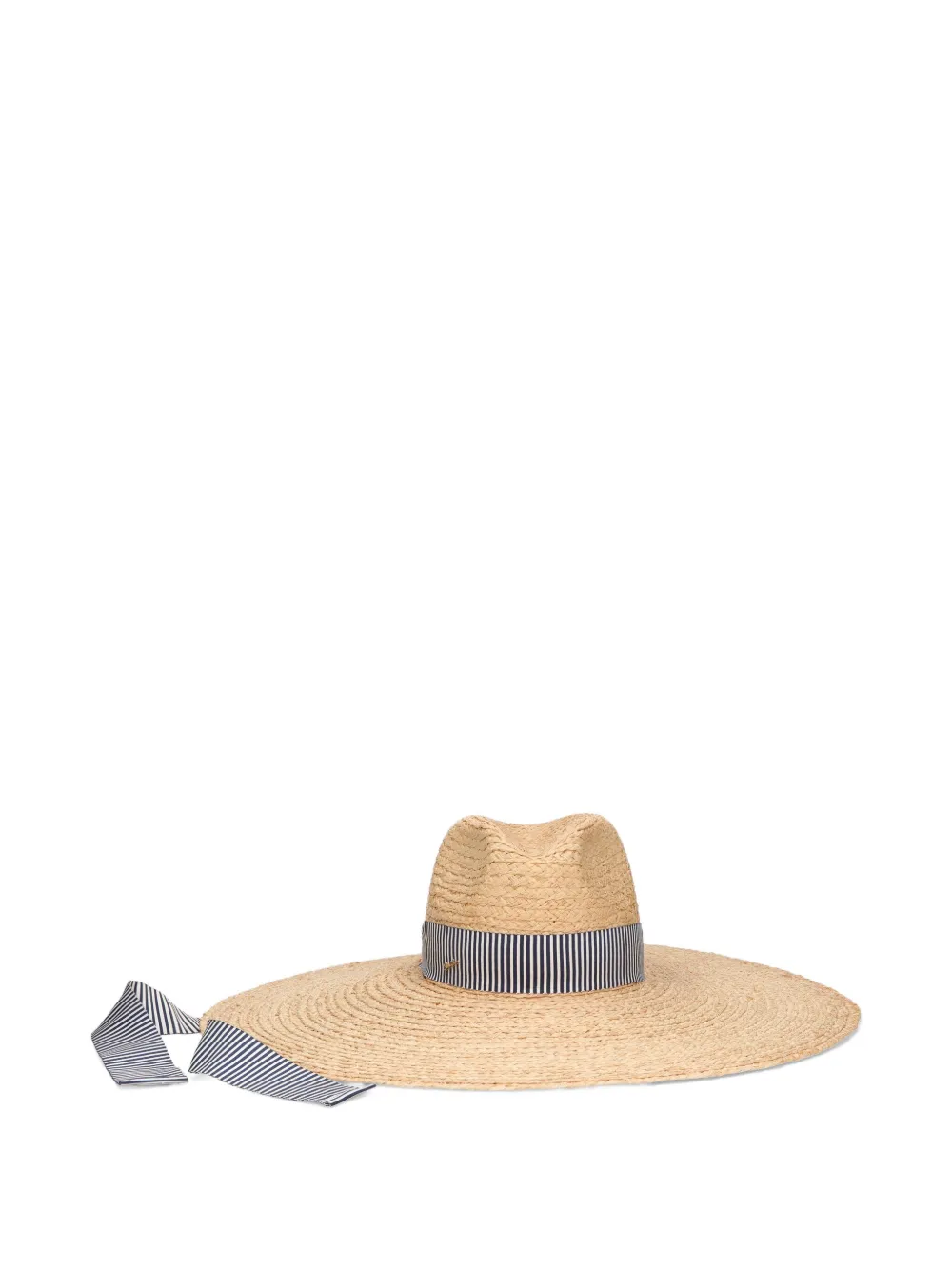 Borsalino Ivana gestreepte hoed Beige