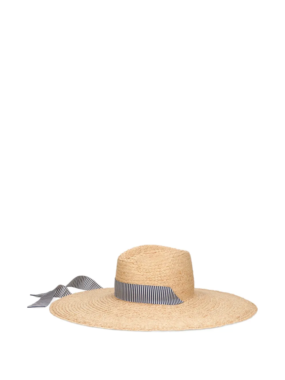 Borsalino Ivana gestreepte hoed Beige