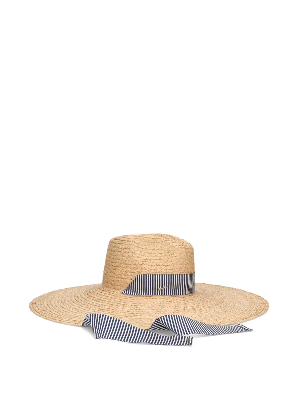 Borsalino Ivana gestreepte hoed - Beige
