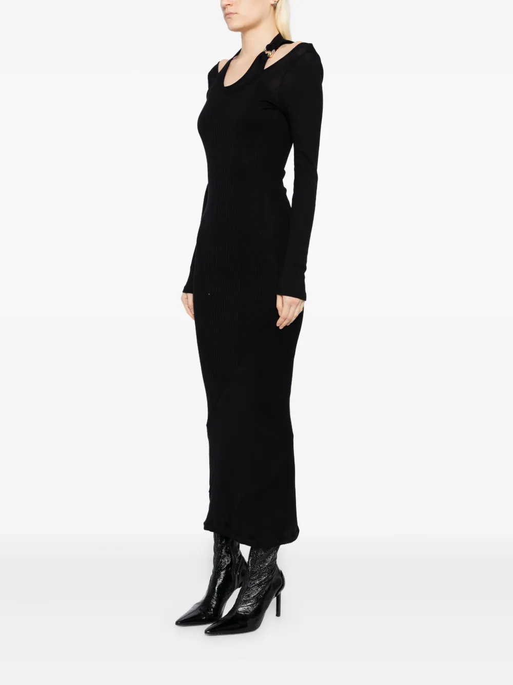 Jean Paul Gaultier cotton dress Zwart