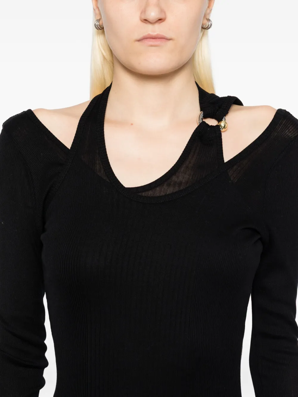 Jean Paul Gaultier cotton dress Zwart