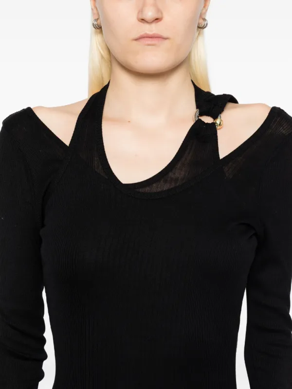 Jean Paul Gaultier Piercing Dress Black FARFETCH AZ