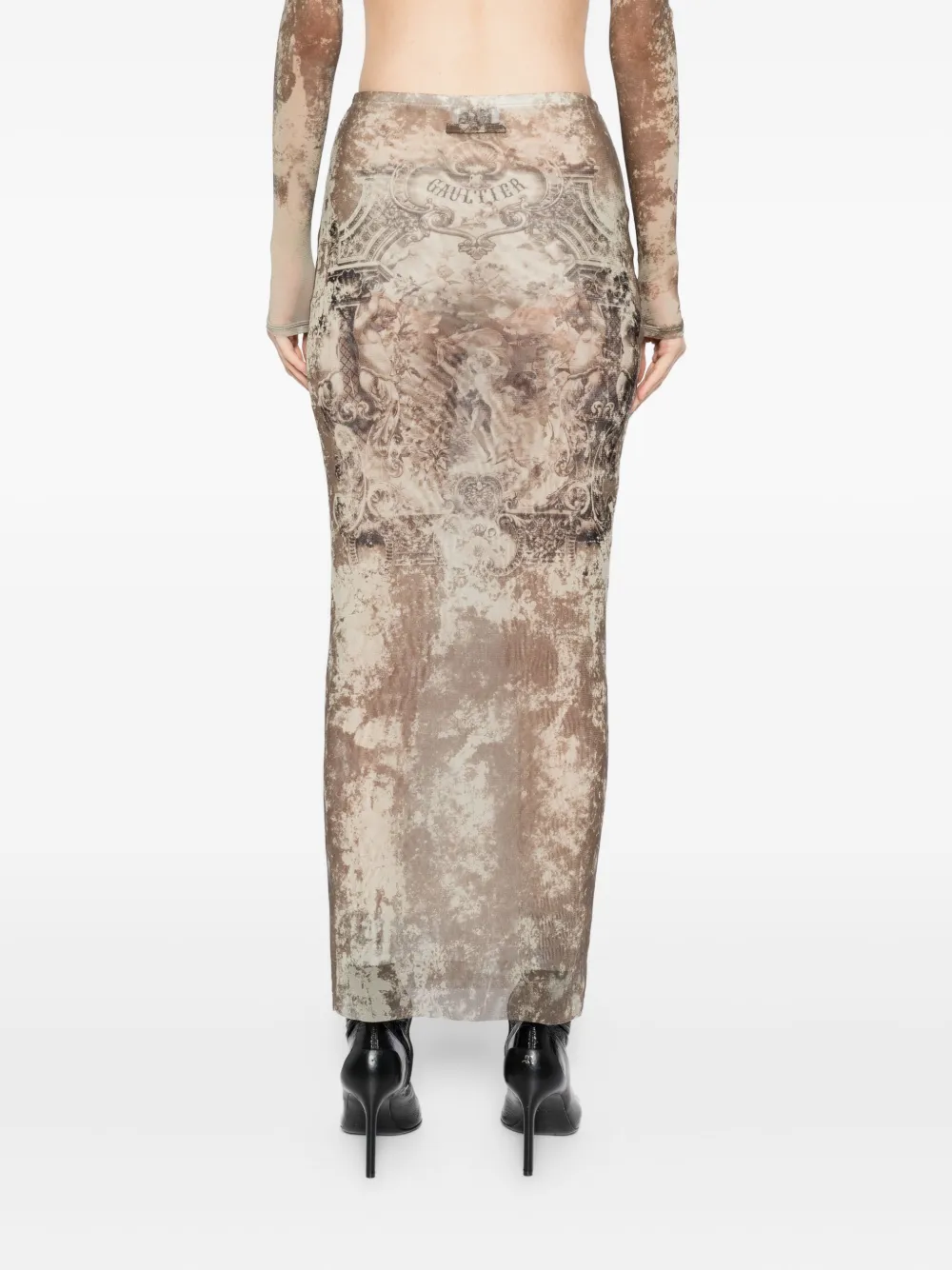 Jean Paul Gaultier Médaillon rok Bruin