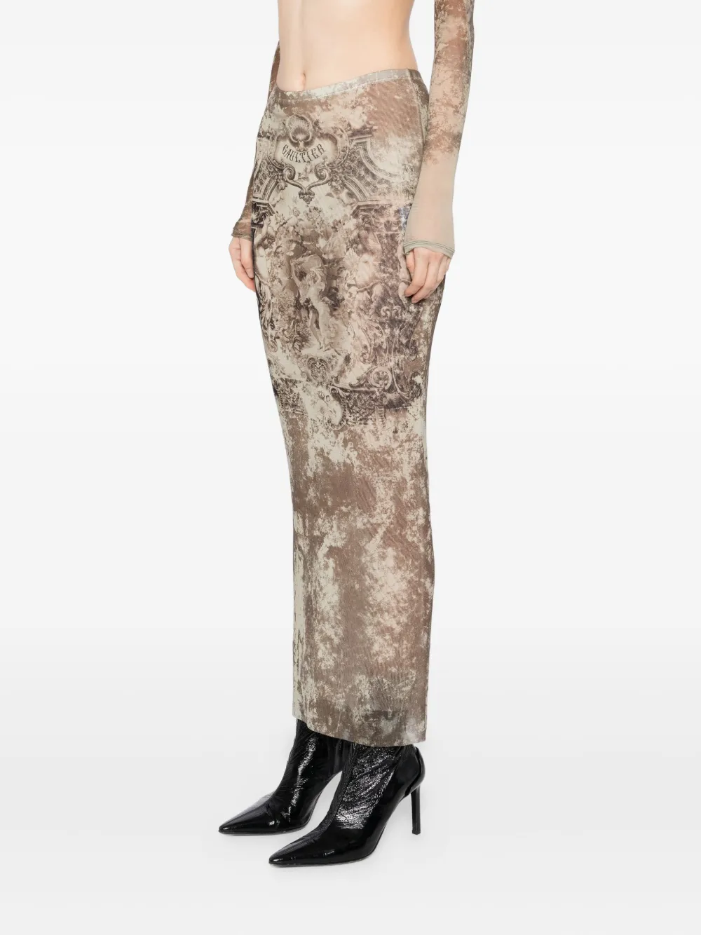Jean Paul Gaultier Médaillon rok Bruin