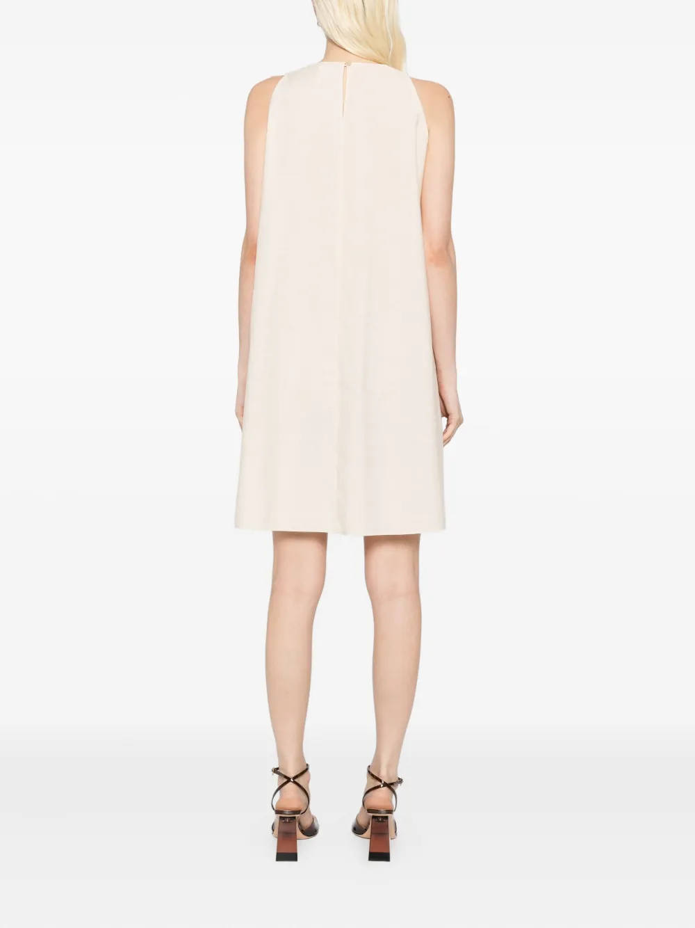 KHAITE Mouwloze jurk Beige