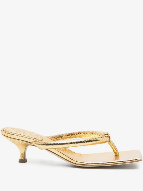 A.W.A.K.E. Mode 60mm knotted square-toe sandals