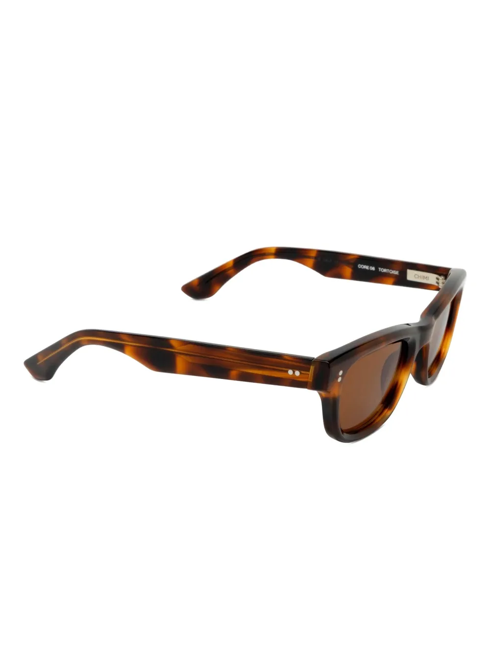 Chimi 08 Core zonnebril met schildpadschild design Bruin