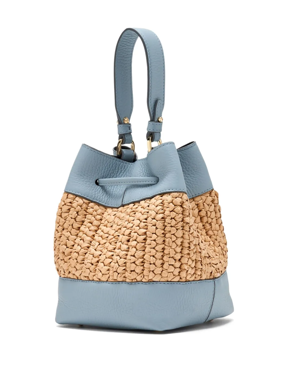 Strathberry mini Osseteleather-raffia bucket bag | Bucket Bags | Image 2
