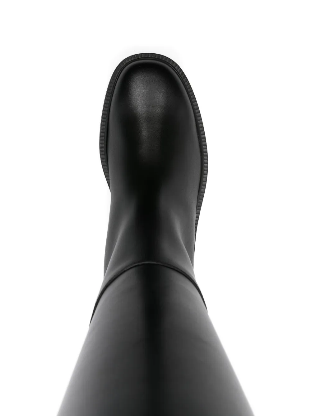Tod's leather t-buckle knee-high boots Black