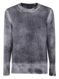 Avant Toi ribbed distressed cashmere sweater - Grey