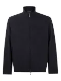 Emporio Armani jacquard zip-up sweatshirt - Black