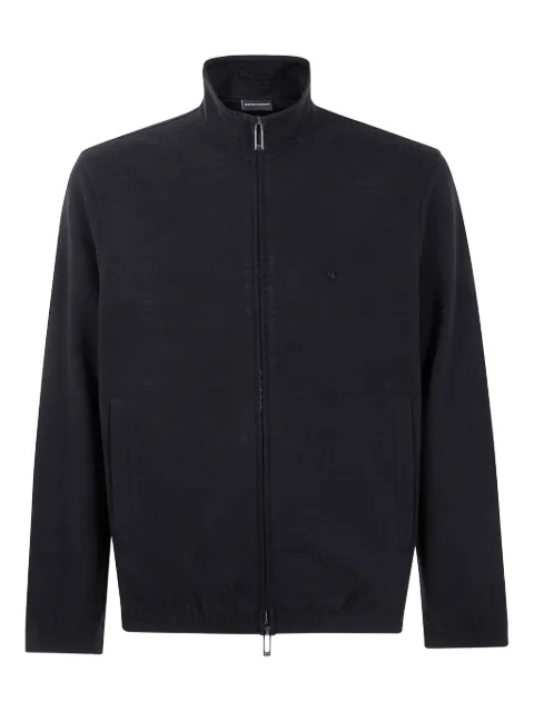 Emporio Armani Moletom de jacquard com zíper