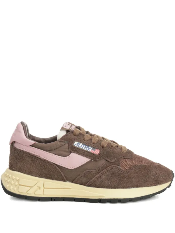 Autry Tênis Reelwind De Camurça Com Mesh | Marrom | FARFETCH BR