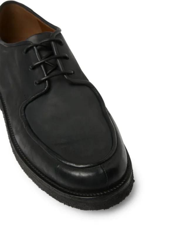 Marsèll Moccar Leather Derby Shoes | Black | FARFETCH