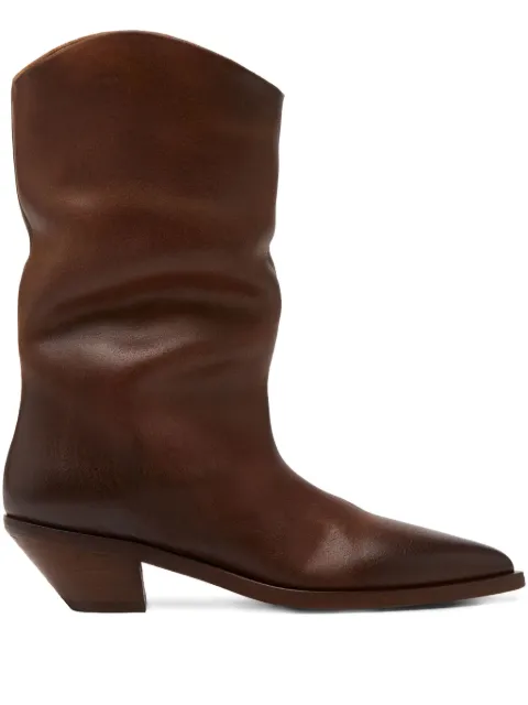 Marsèll pointed-toe leather cowboy boots