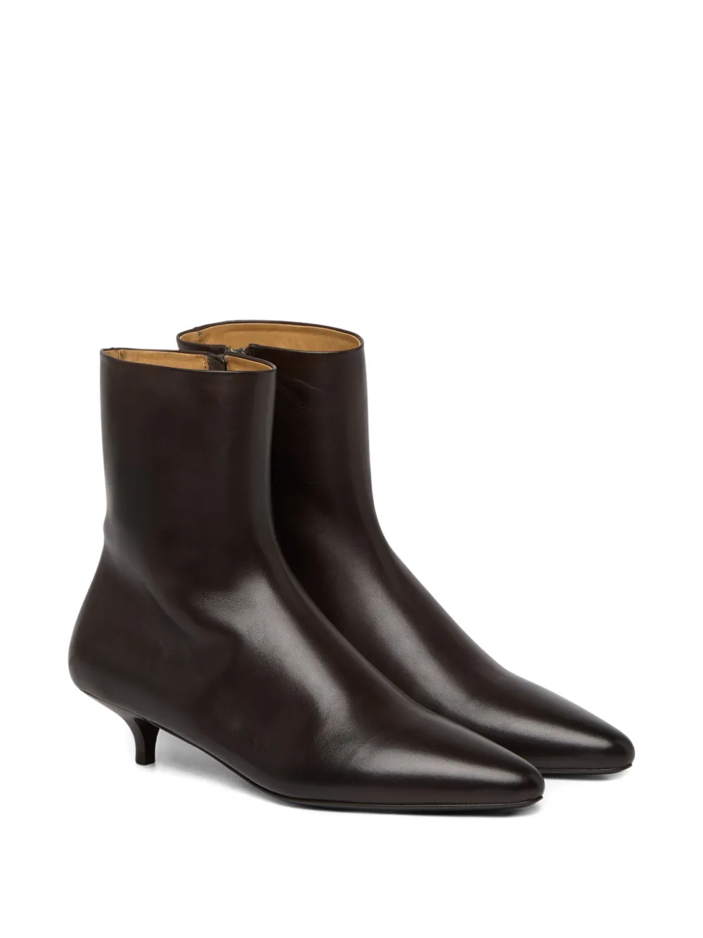 Marsèll Kitten-heel Pointed-toe Boots In Brown