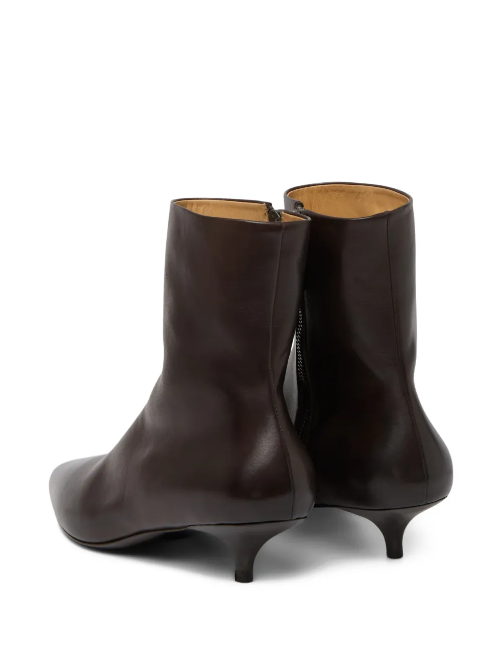 Marsèll Kitten-heel Pointed-toe Boots In Brown