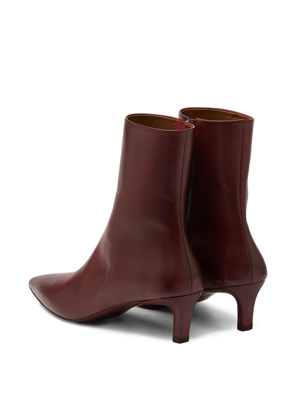 Marsèll Aculeo Basalt laarzen met kittenhak en puntige neus Bruin