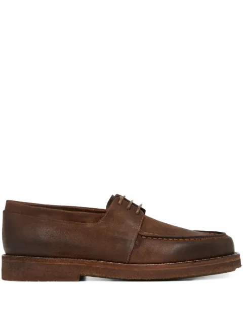 Marsèll leather lace-up boat shoes