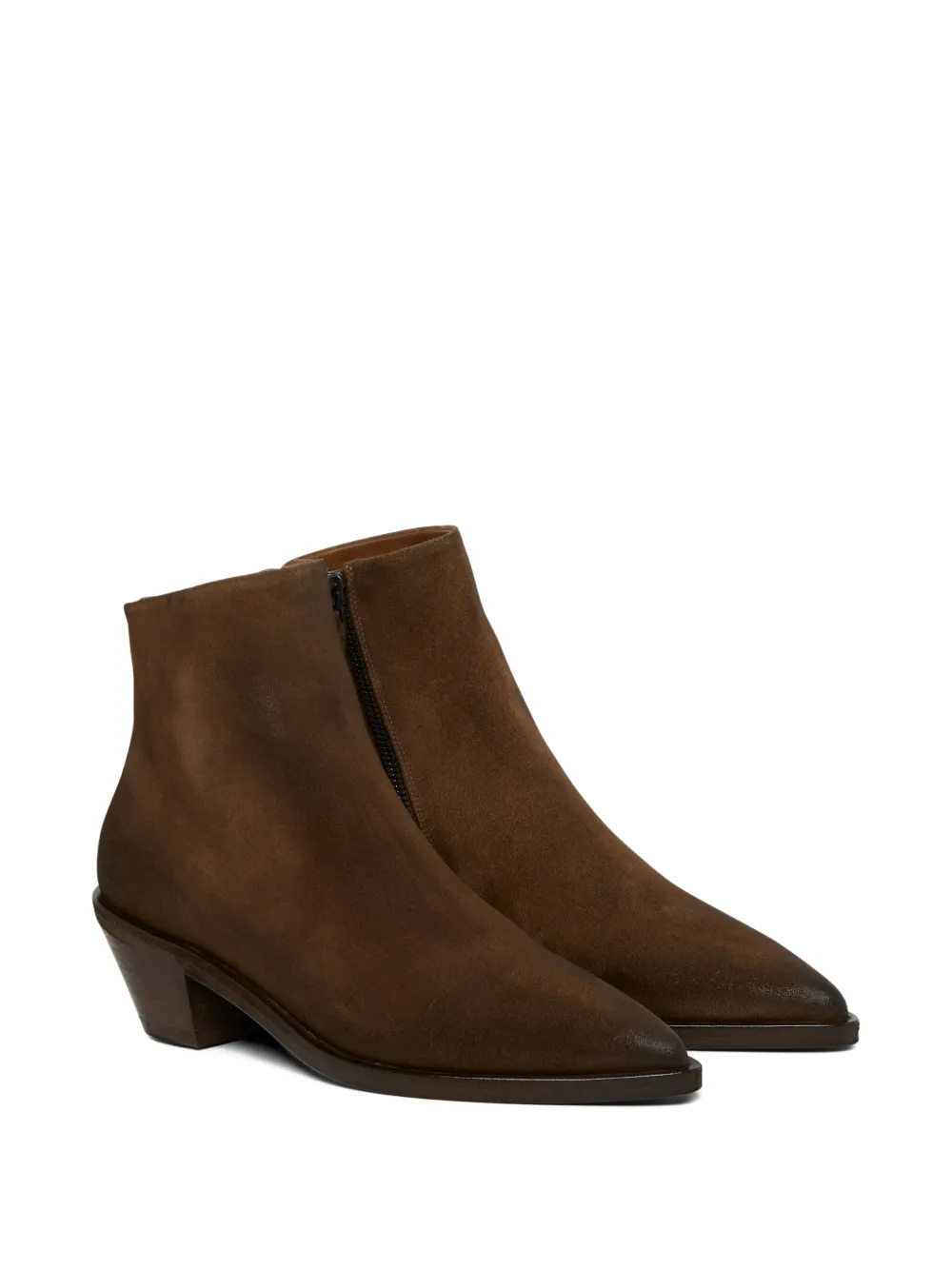 Marsèll pointed-toe zip boots Brown