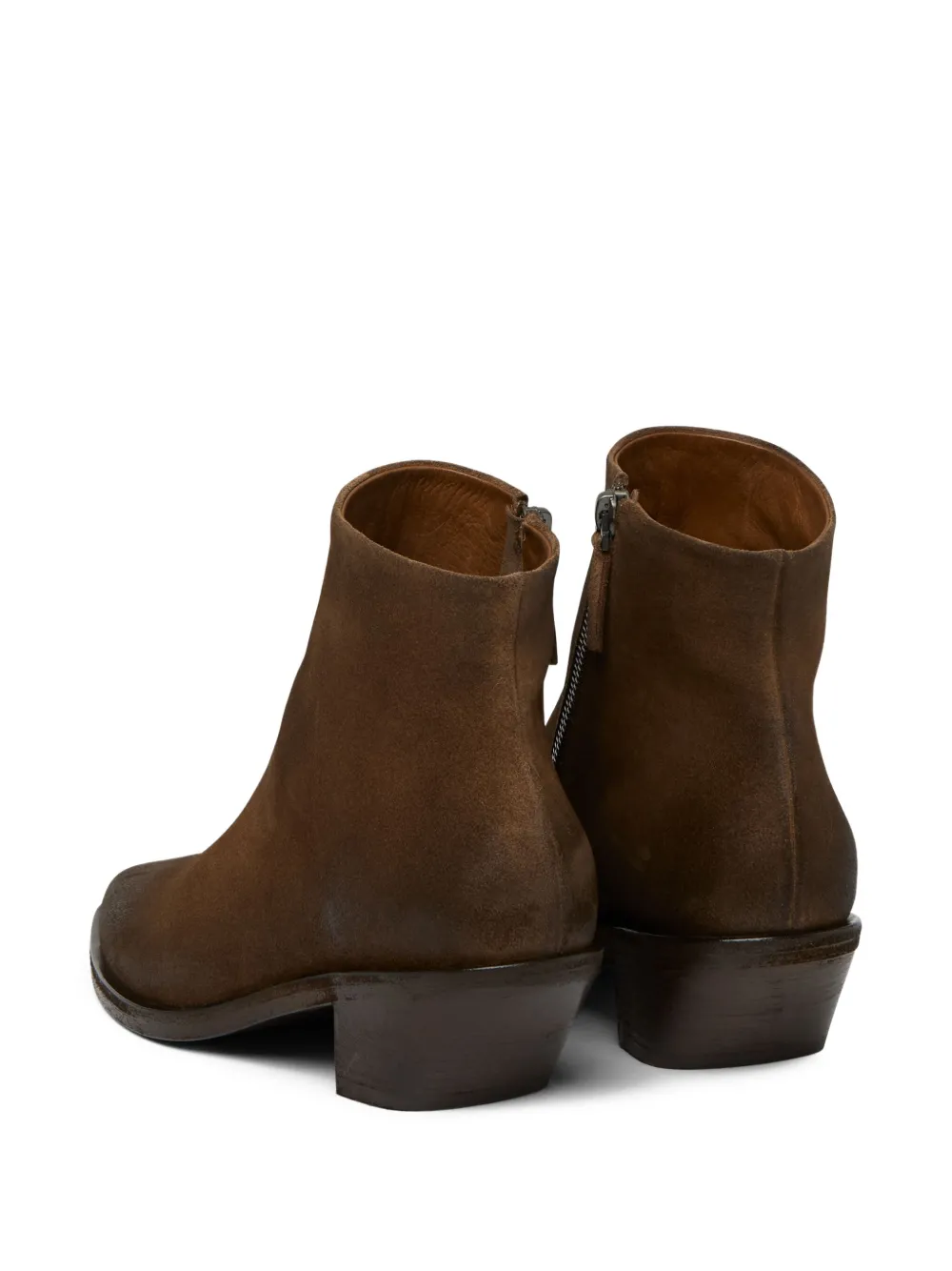 Marsèll pointed-toe zip boots Brown