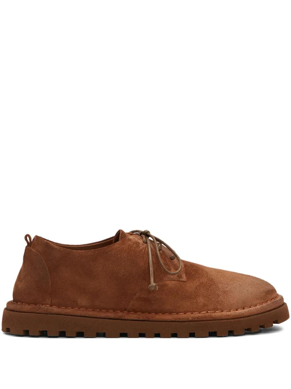 Marsèll Sancrispa Alta Pomice lace-up suede derby shoes Brown
