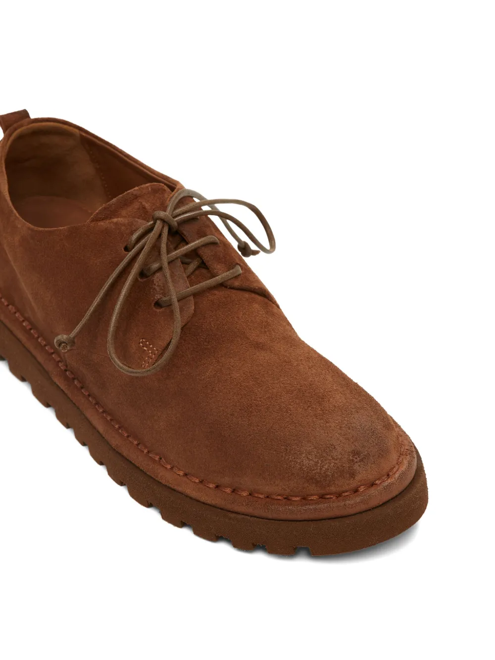 Marsèll Sancrispa Alta Pomice lace-up suede derby shoes Brown