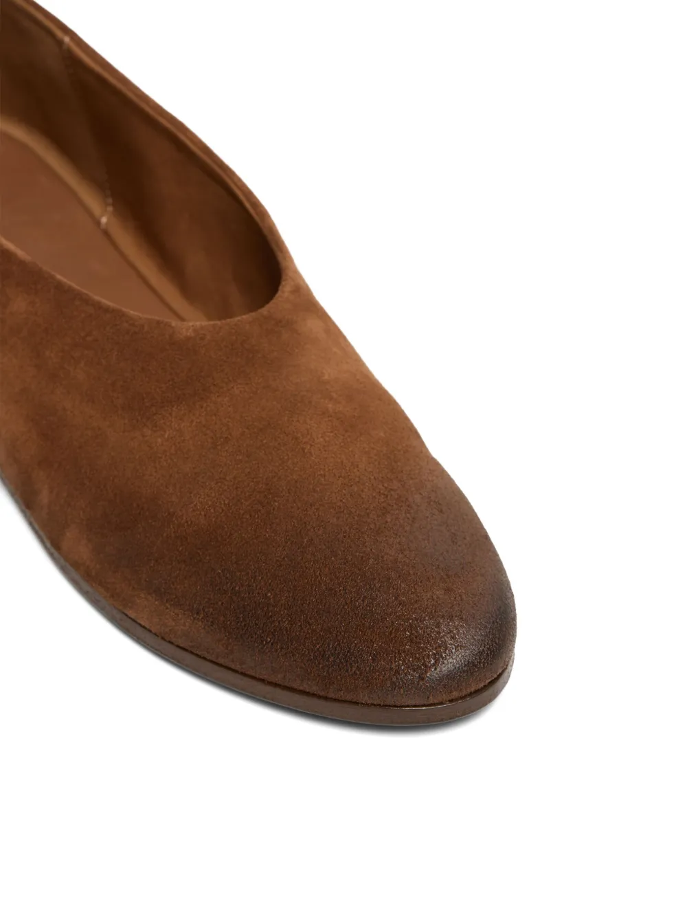 Marsèll Coltellaccio suede ballet flats Brown