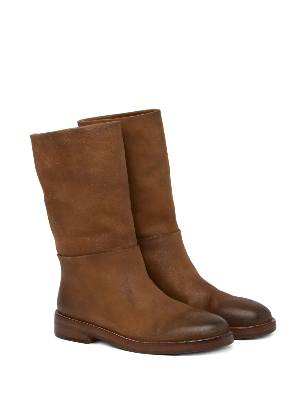 Marsèll suede mid-calf boots Brown