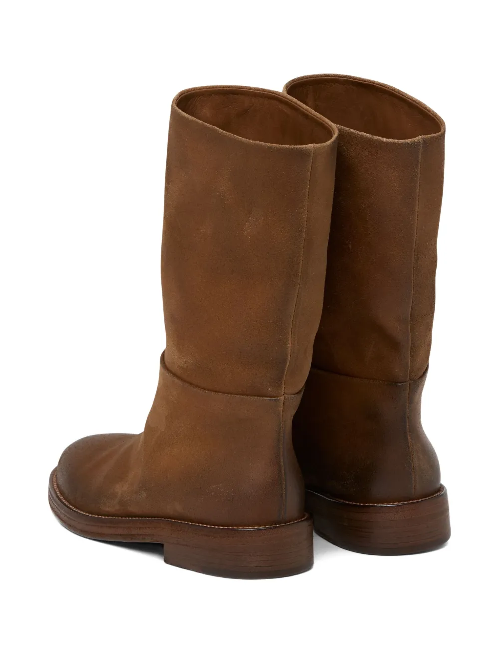 Marsèll suede mid-calf boots Brown