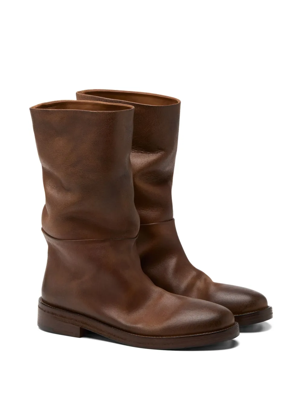 Marsèll suede mid-calf boots Brown