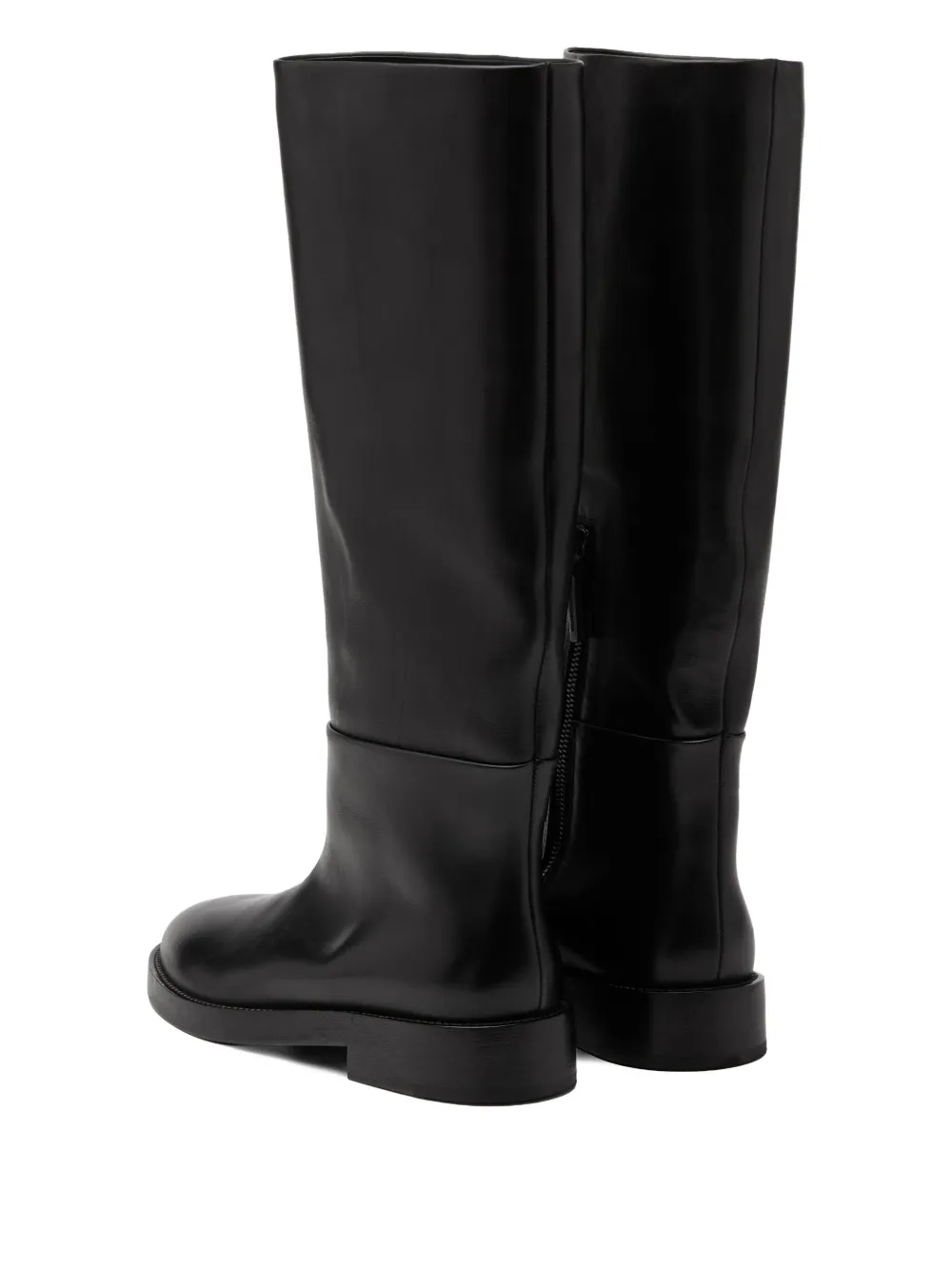 Marsèll Leren knielaarzen Zwart