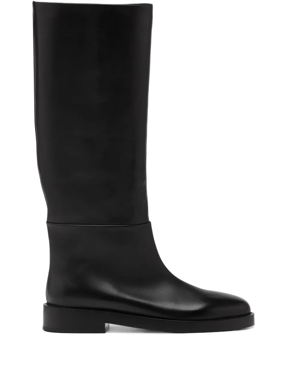 Marsèll Leren knielaarzen Zwart