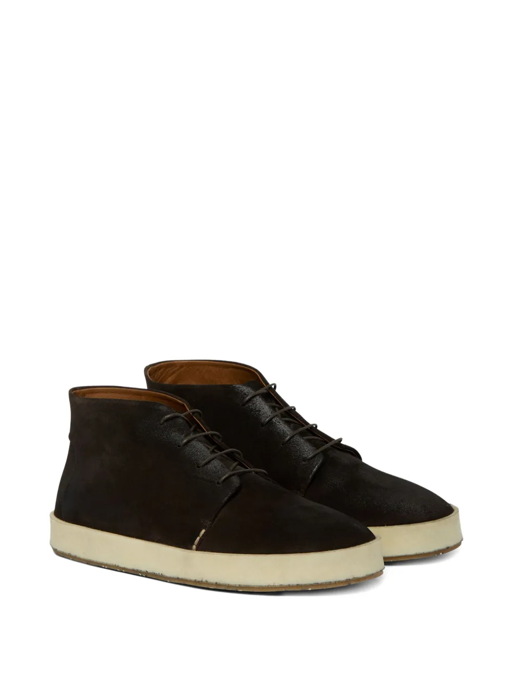 Marsèll lace-up suede boots Brown