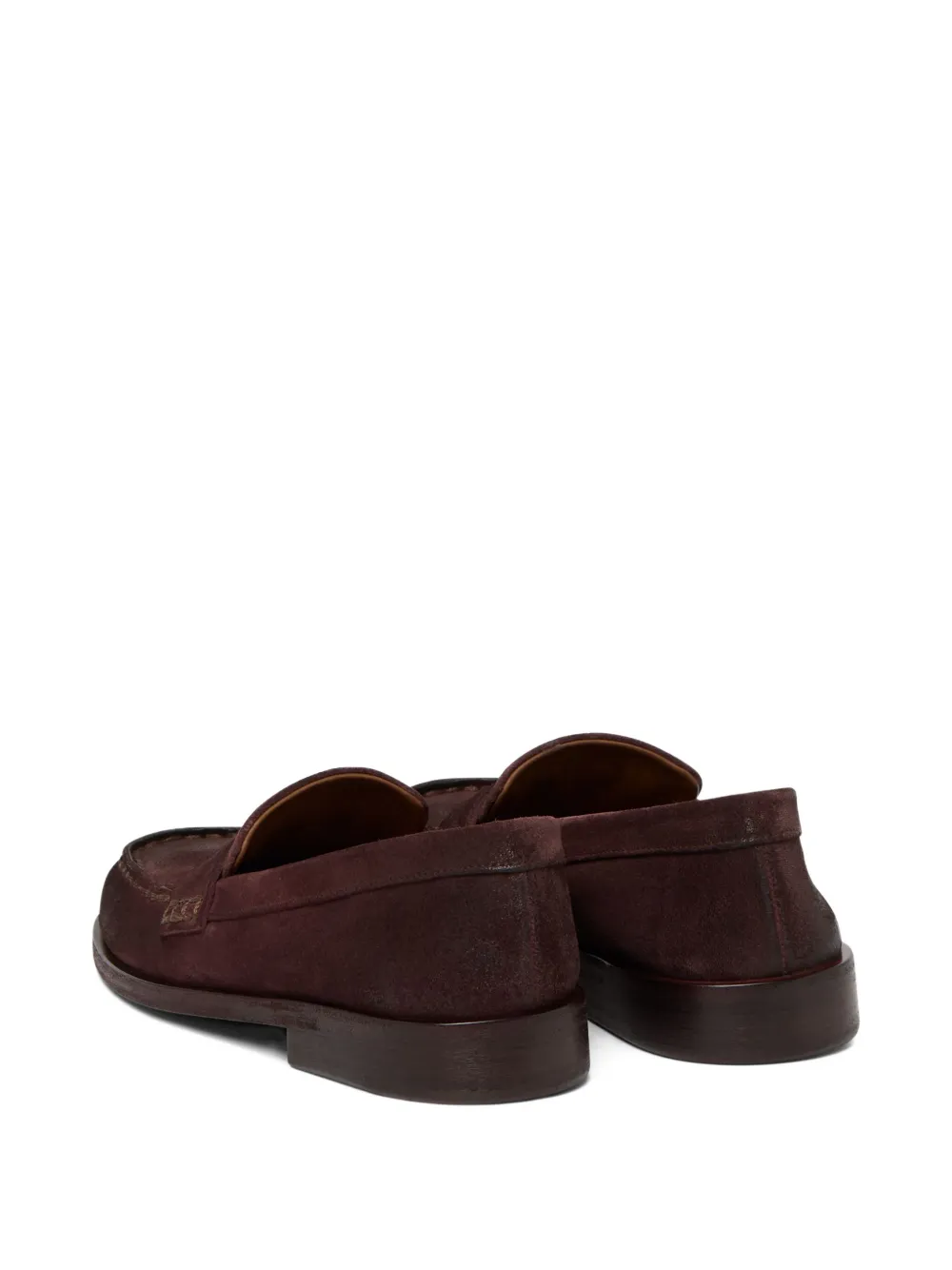 Marsèll penny suede loafers Red