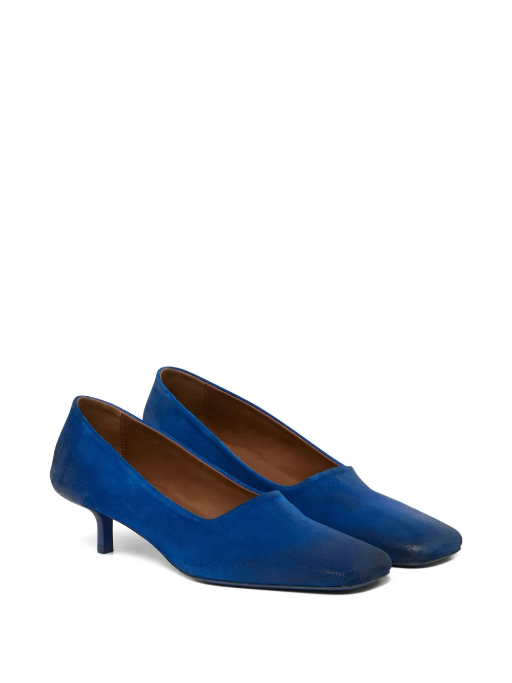 Marsèll square-toe kitten-heel pumps Blue