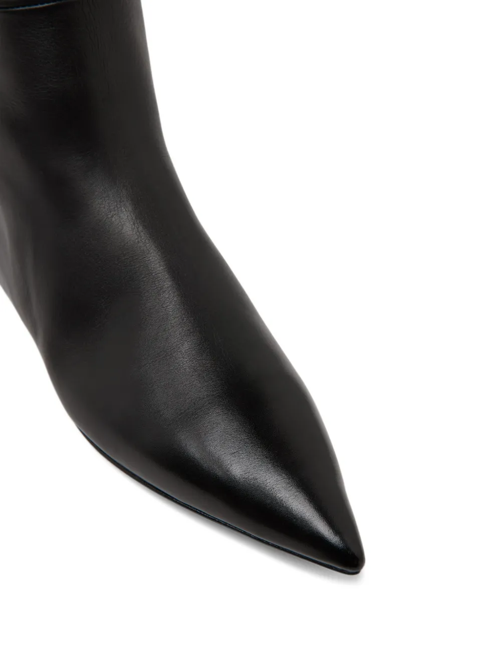 Marsèll leather pointed-toe knee-high boots Black