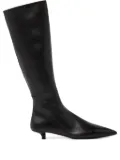 Marsèll leather pointed-toe knee-high boots - Black