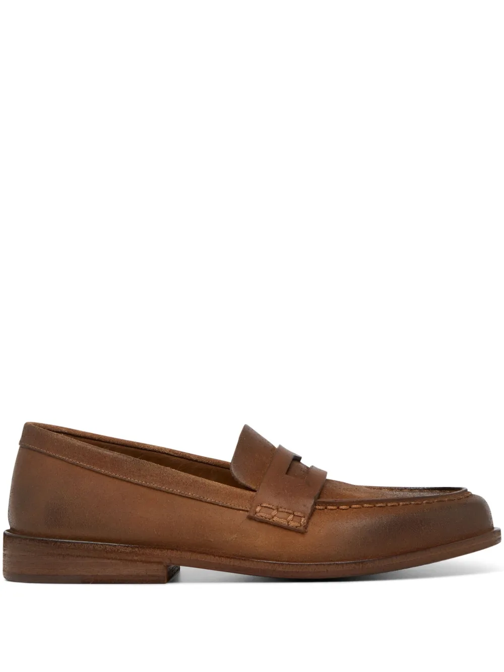 Marsèll leather penny loafers Brown