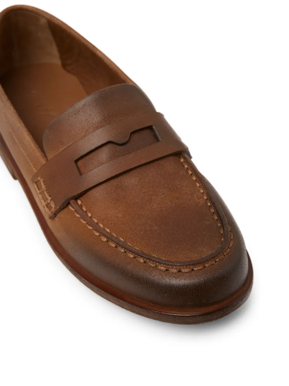 Marsèll leather penny loafers Brown