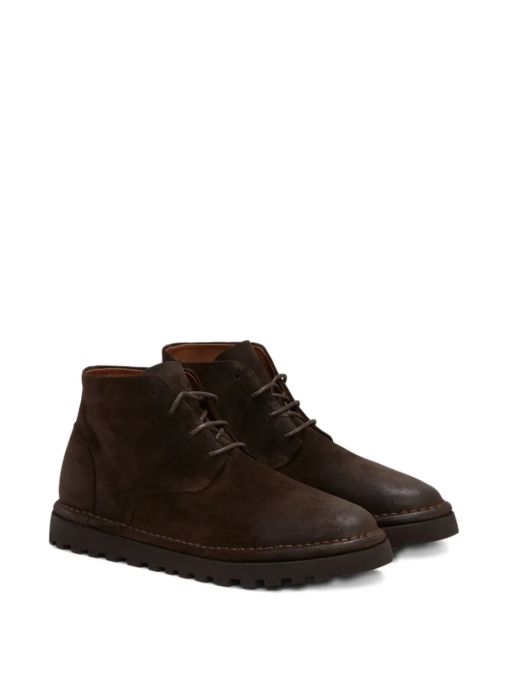 Marsèll lace-up suede boots Brown