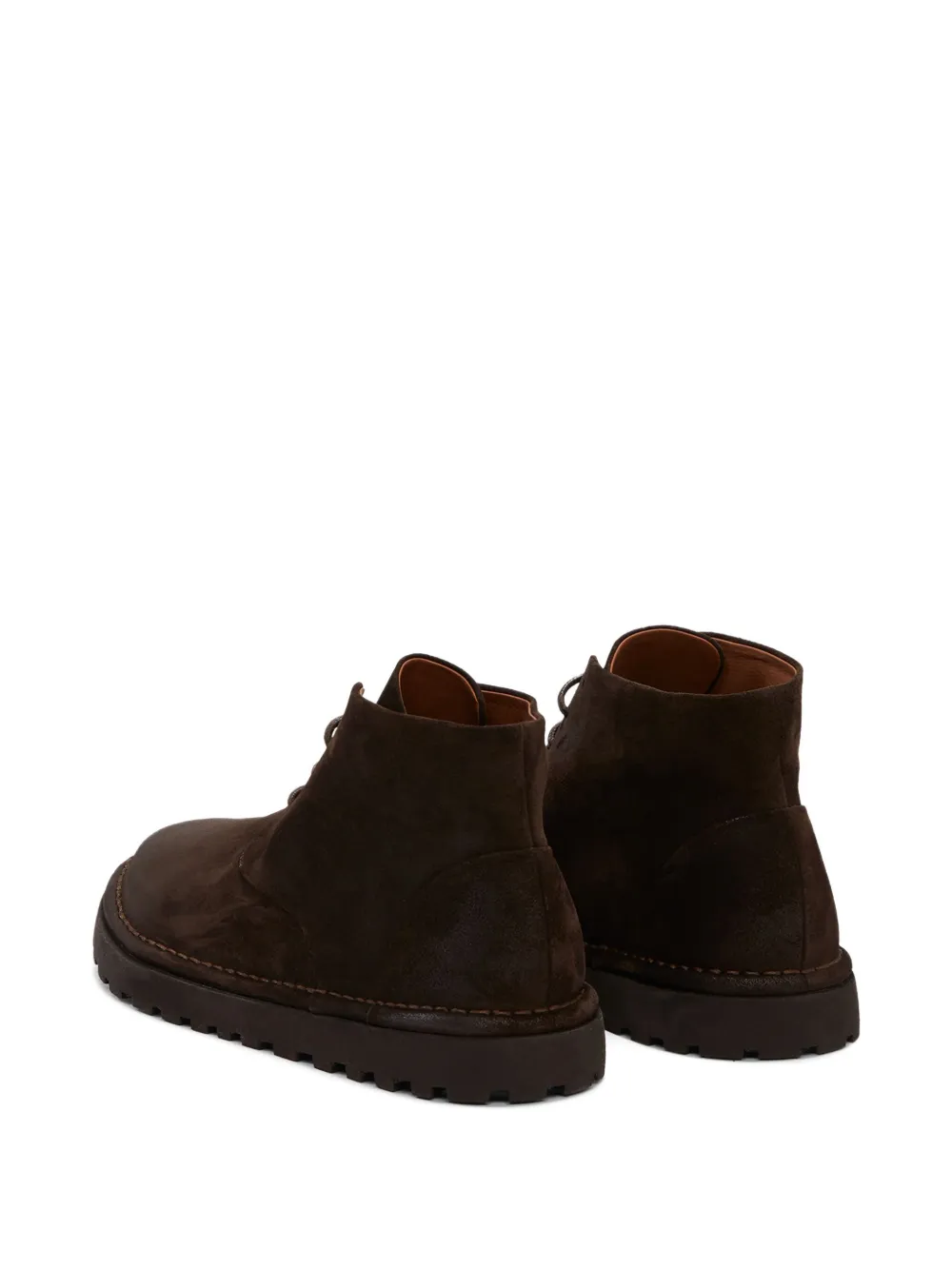 Marsèll lace-up suede boots Brown
