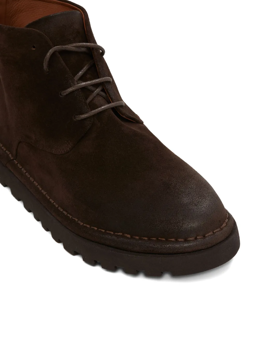 Marsèll lace-up suede boots Brown