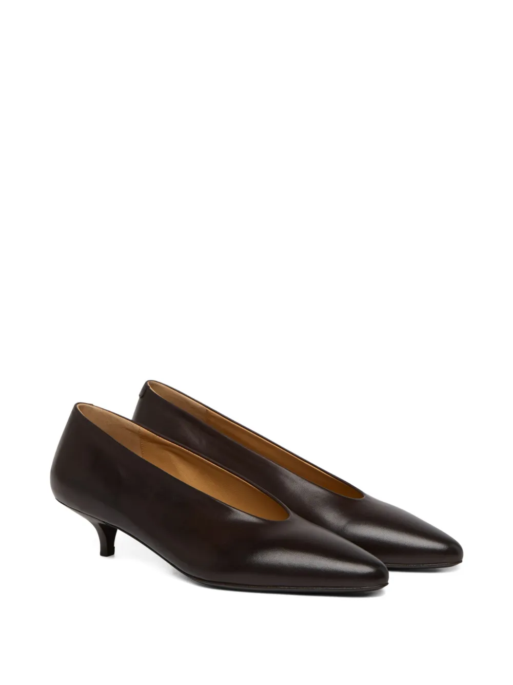 Marsèll Longiforma kitten-heel pointed-toe pumps Brown