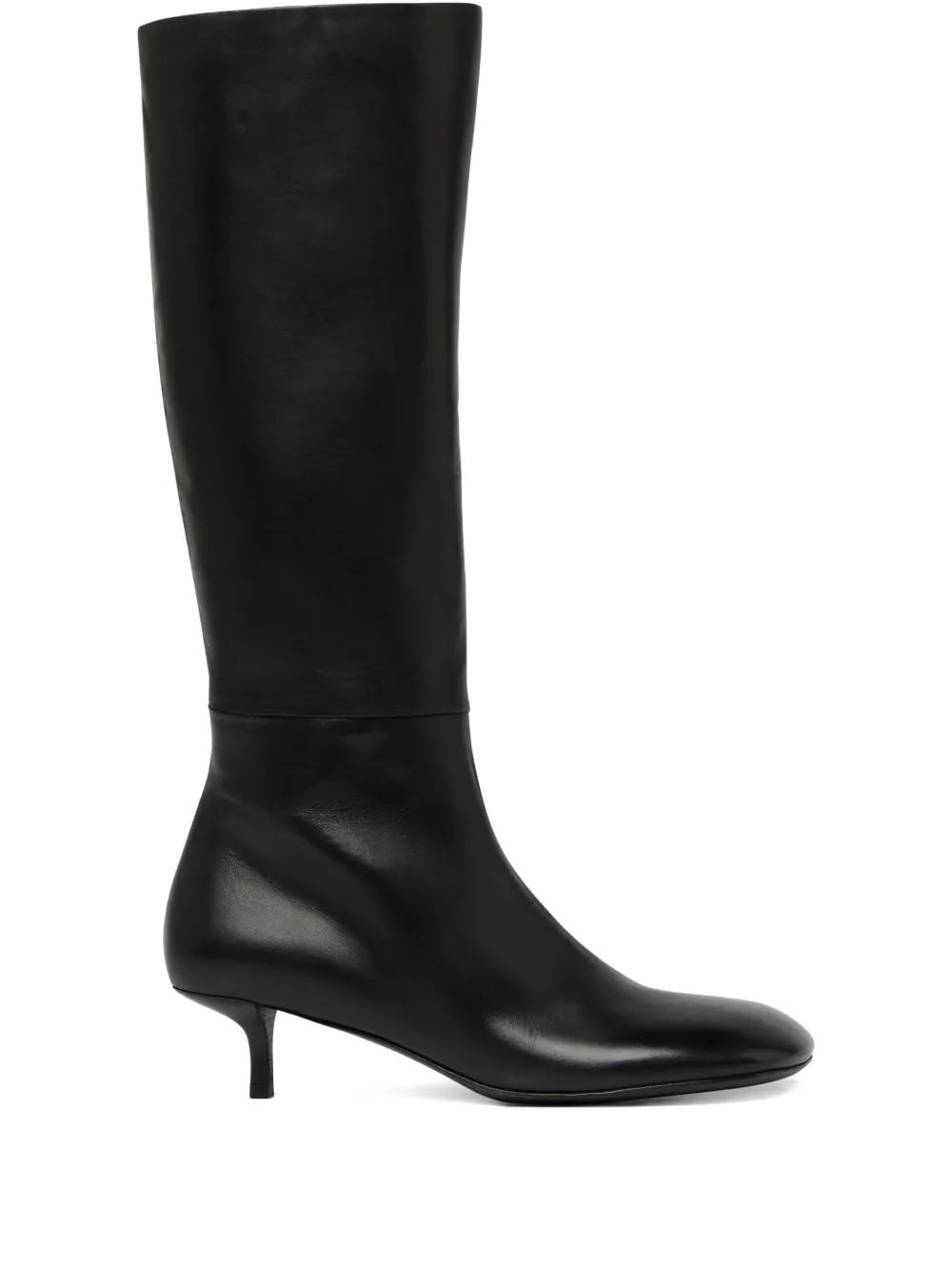 Marsèll Spilla Kitten-heel Leather Boots In Black