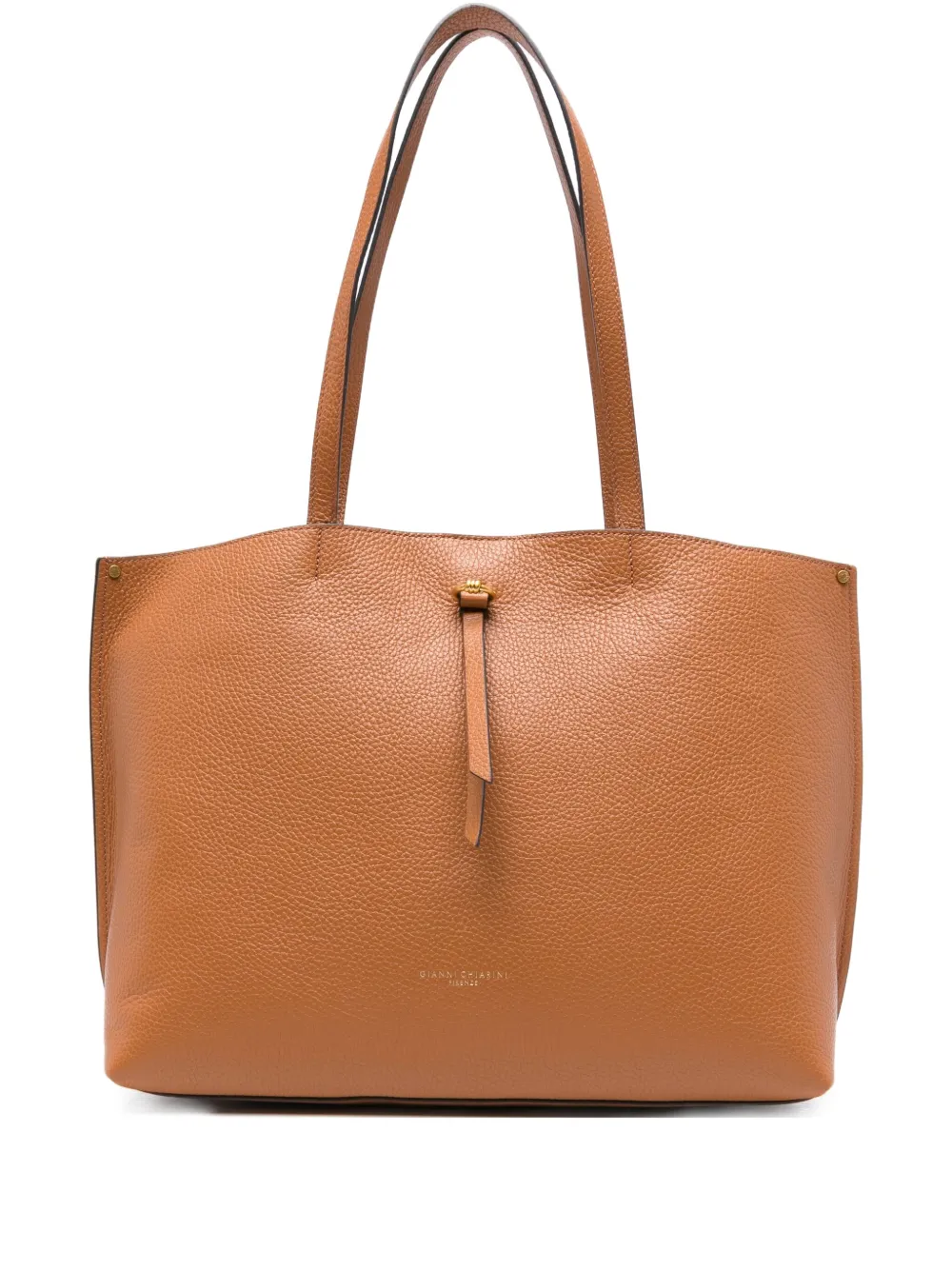 GIANNI CHIARINI Egle shopper van bewerkt leer Bruin