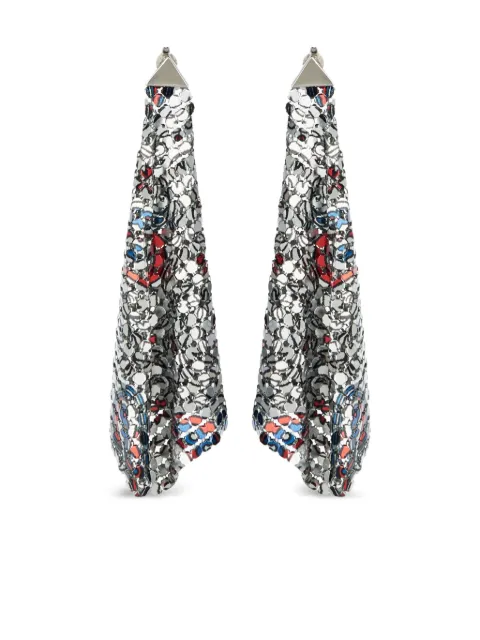 Rabanne Par de brincos com padronagem